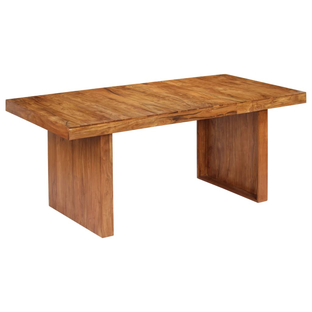 vidaXL virtuves galds, 180x90x75 cm, akācijas masīvkoks