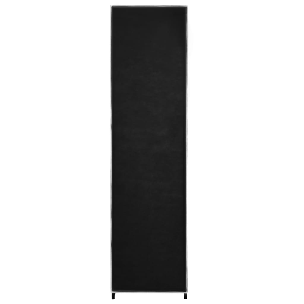 vidaXL skapis ar 4 nodalījumiem, melns, 175x45x170 cm