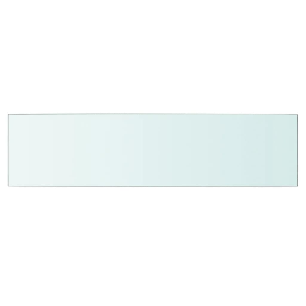 vidaXL sienas plaukts, panelis, 60x15 cm, caurspīdīgs stikls
