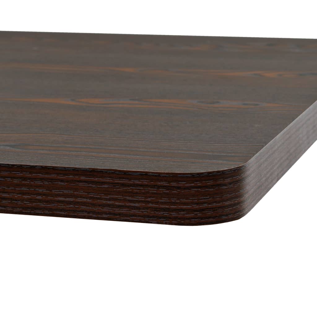 vidaXL bistro galds, 80x80x75cm, kvadrāta, MDF, tērauds, tumši pelēks
