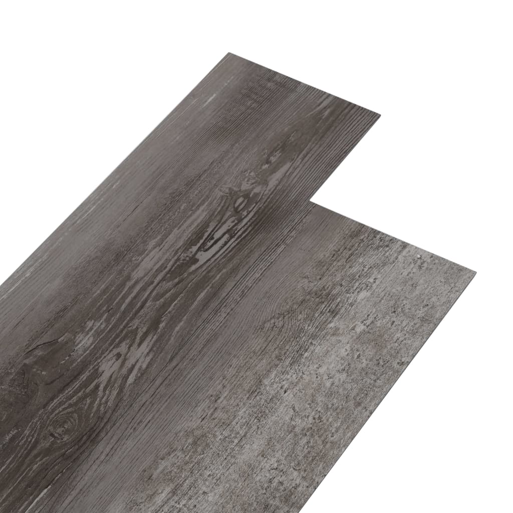 vidaXL grīdas dēļi, pašlīmējoši, 5,02 m², 2 mm, svītraina koka PVC