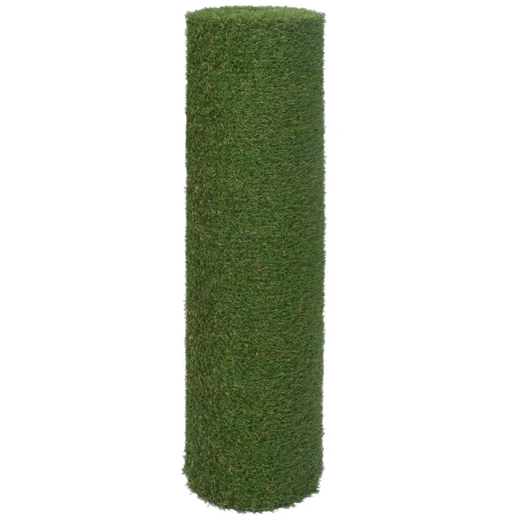 vidaXL mākslīgais zālājs, 1x10m/20-25 mm, zaļš