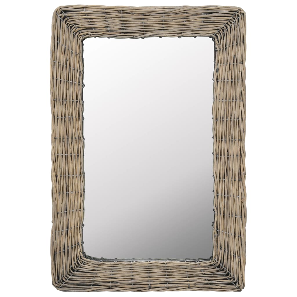 vidaXL pīts spogulis, brūns, 40x60 cm