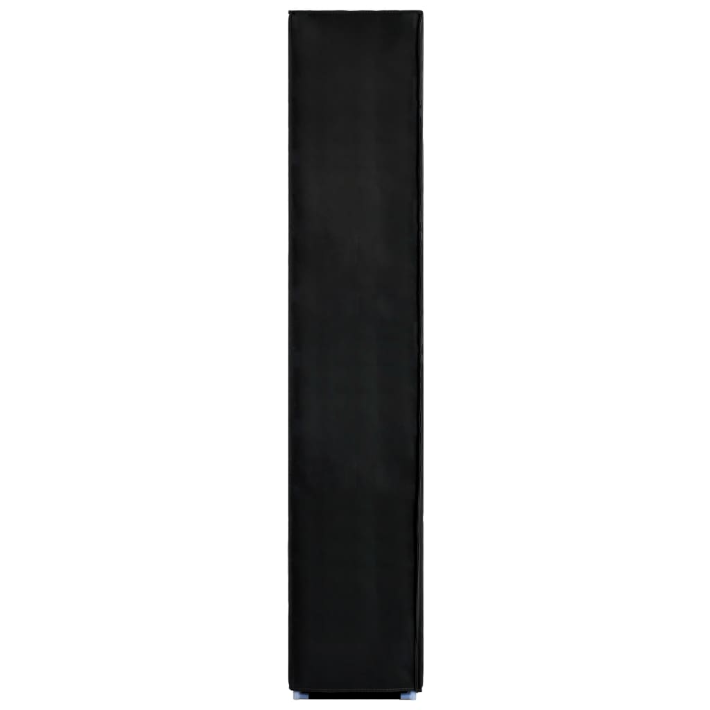 vidaXL apavu skapis, melns, 60x30x166 cm, audums
