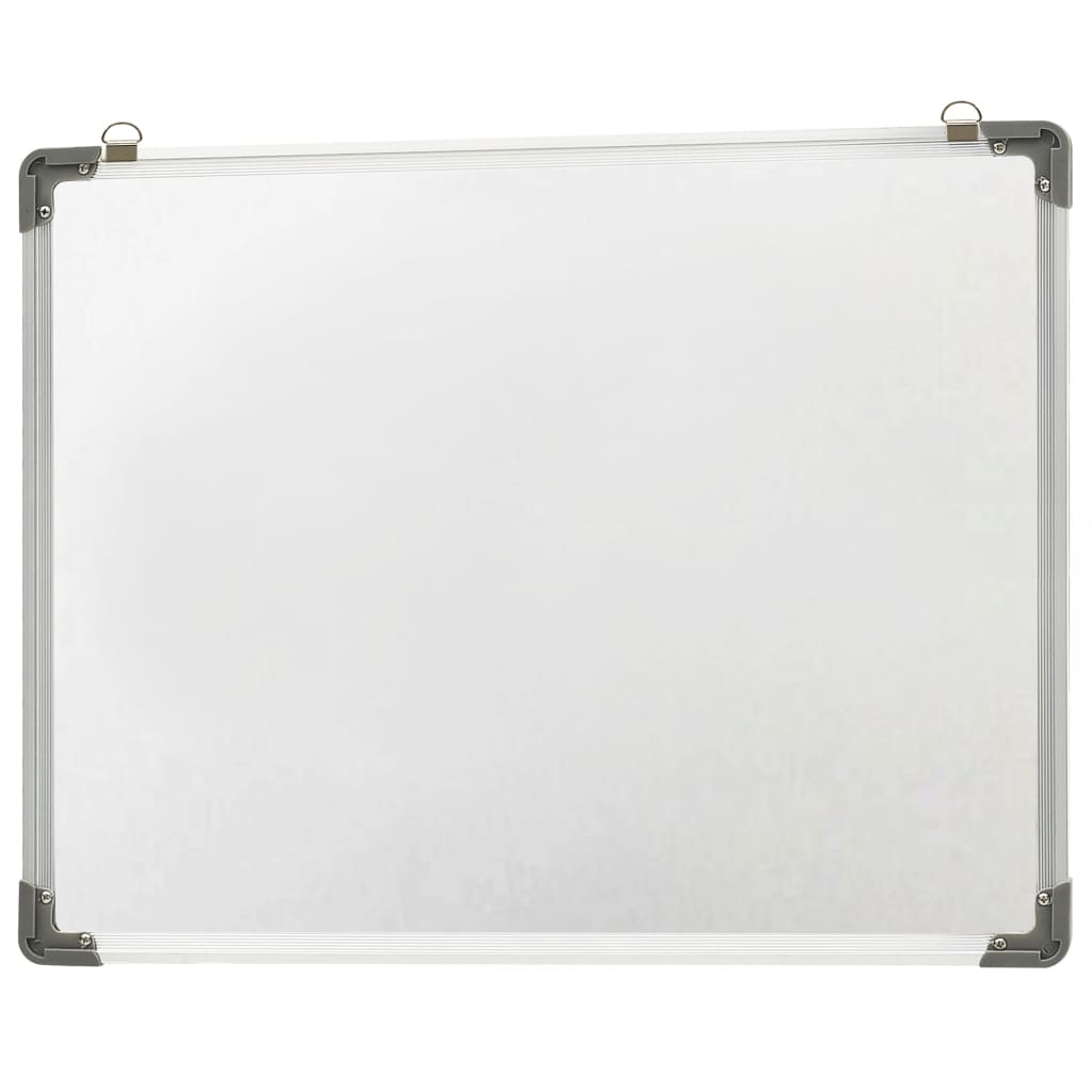 vidaXL magnētiska sausās dzēšanas tāfele, balta, 90x60 cm, tērauds