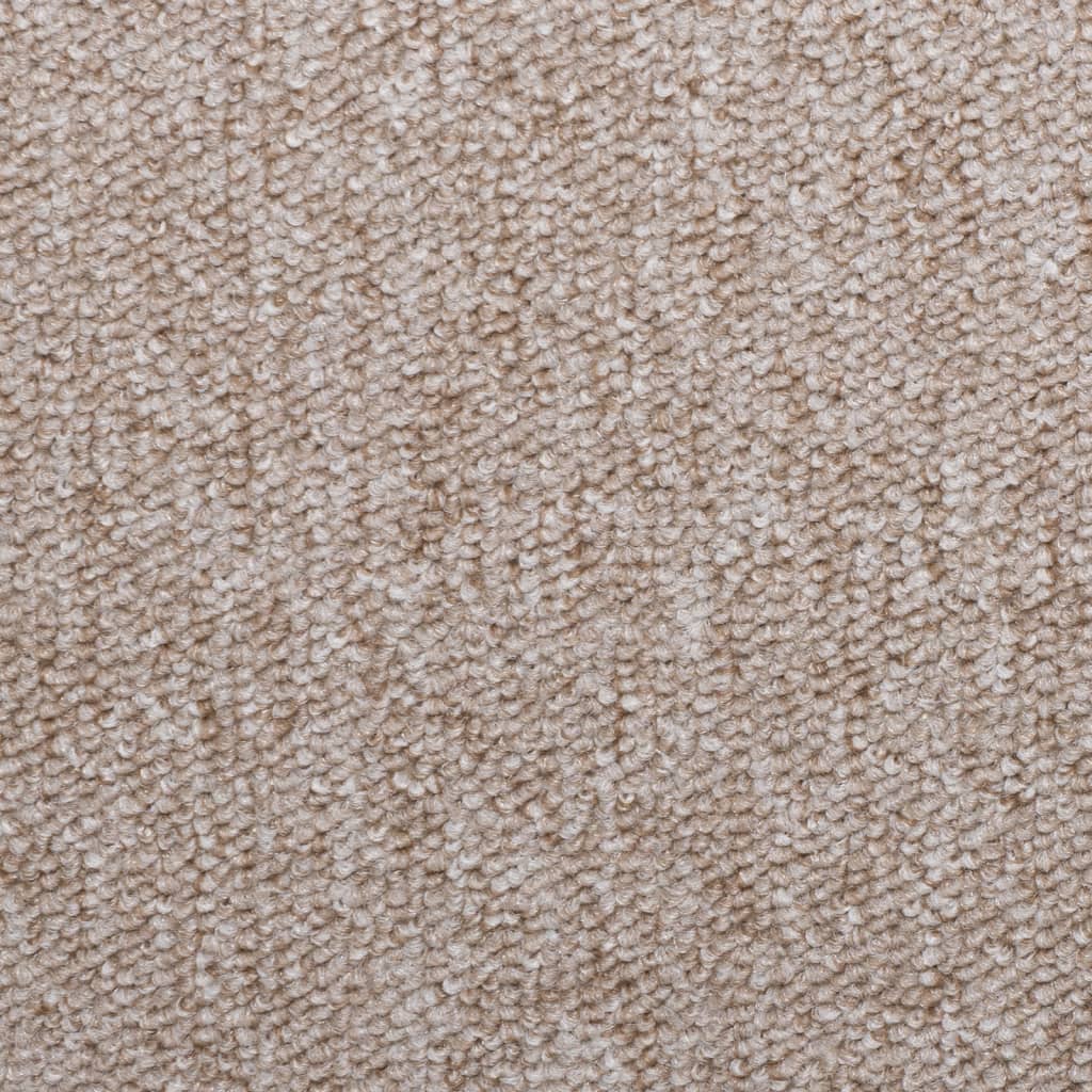 vidaXL kāpņu paklāji, 10 gab., 65x21x4 cm, pelēkbrūni