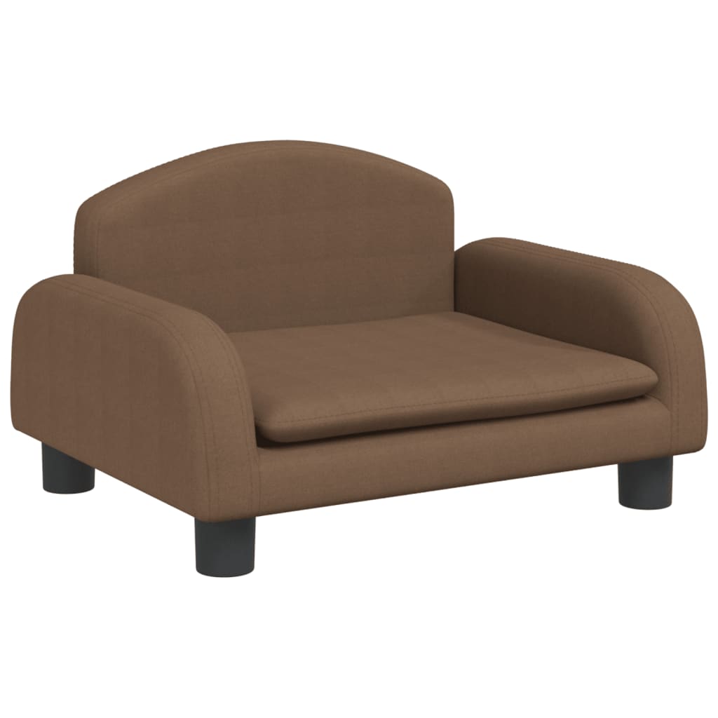 vidaXL bērnu dīvāns, brūns, 50x40x30 cm, audums
