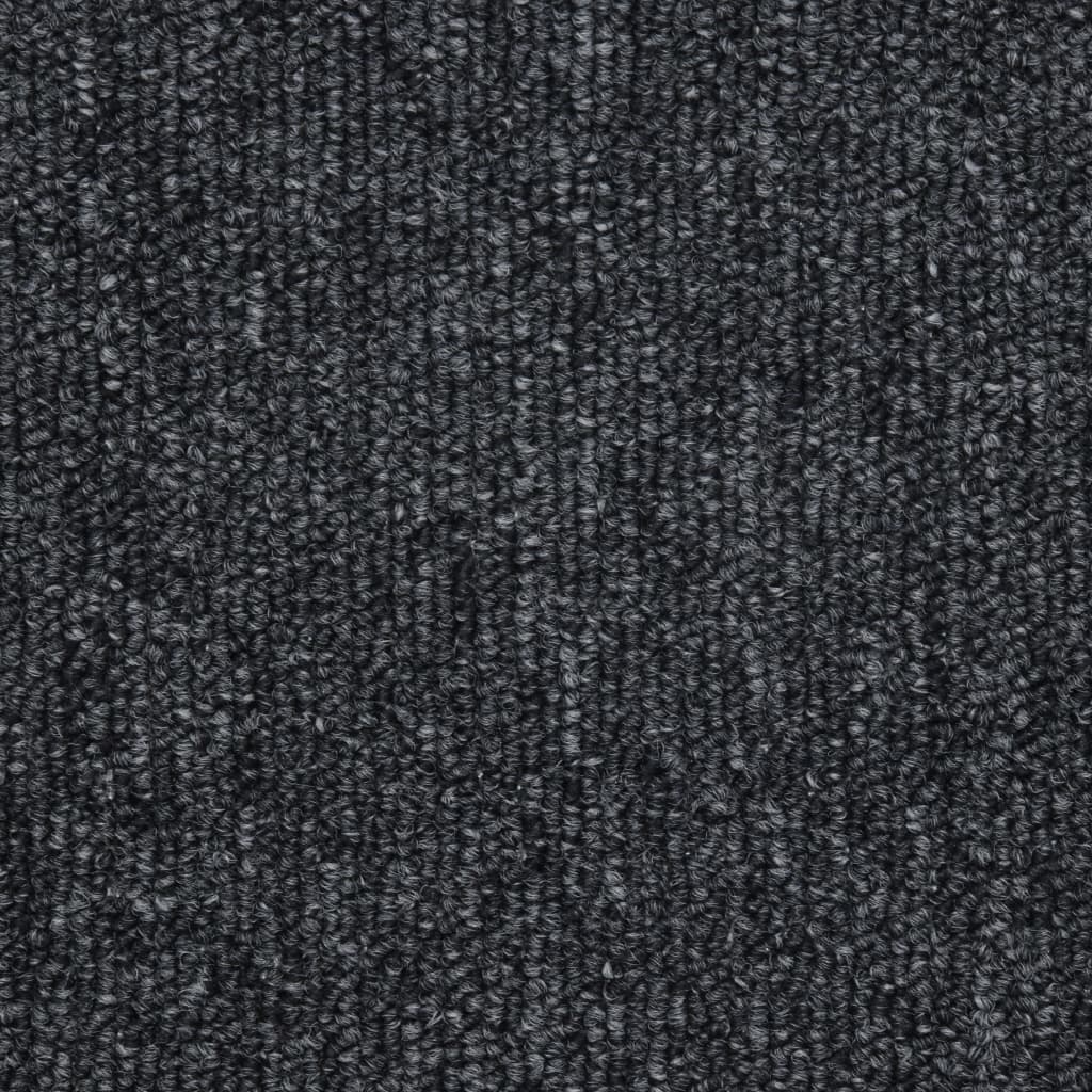 vidaXL kāpņu paklāji, 10 gab., 65x24x4 cm, tumši pelēki