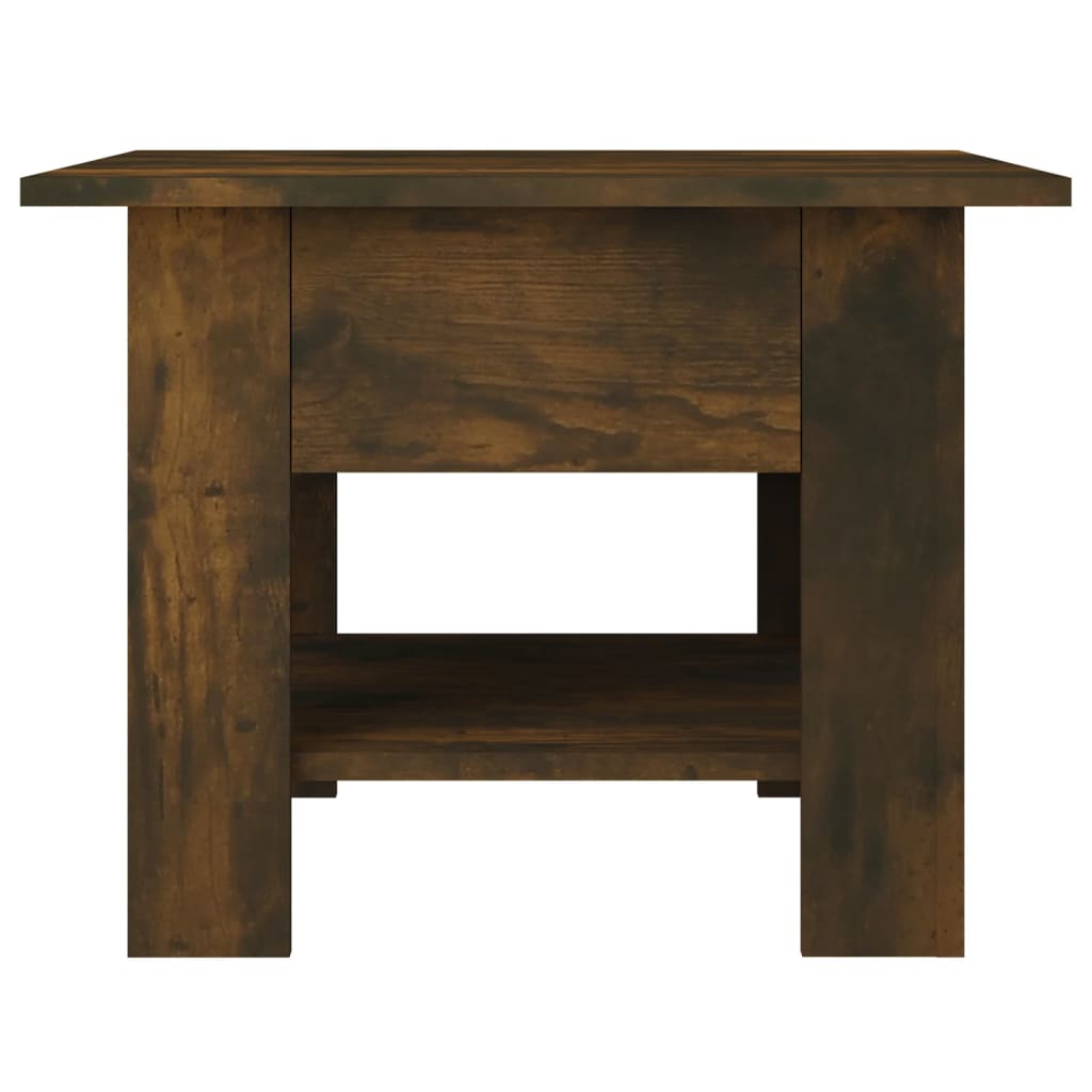 vidaXL kafijas galdiņš, ozolkoka krāsa, 55x55x42 cm, skaidu plāksne