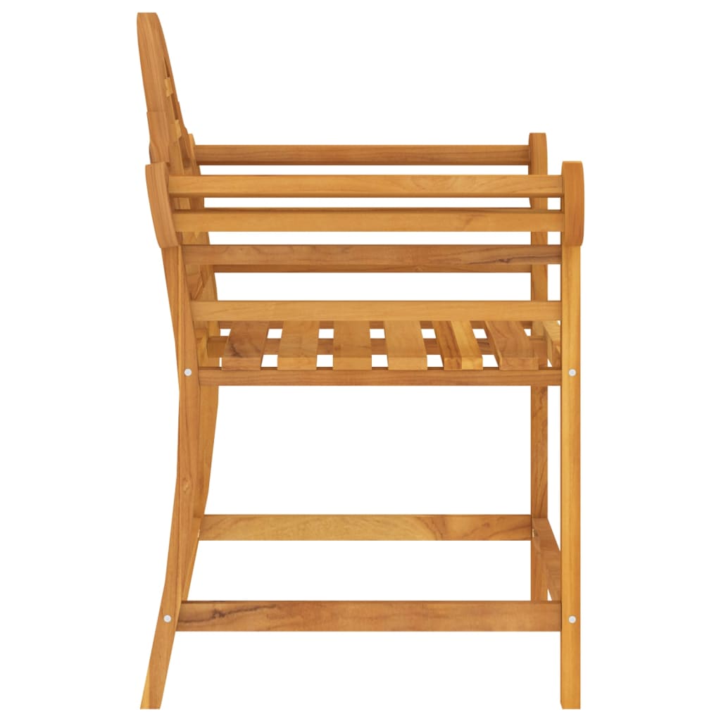 vidaXL dārza krēsls, 88x60x92 cm, masīvs tīkkoks