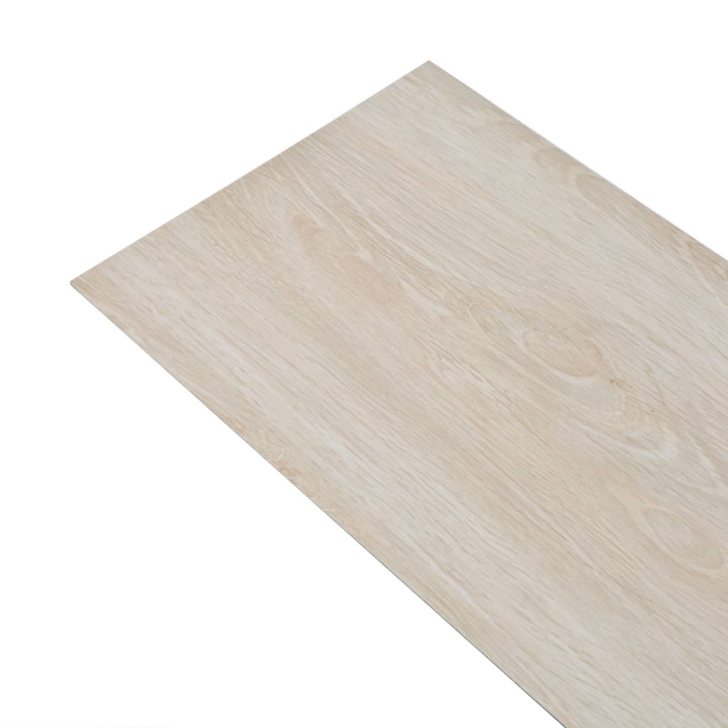 vidaXL grīdas dēļi, 4,46 m², 3 mm, klasiski baltas ozolkoka krāsas PVC