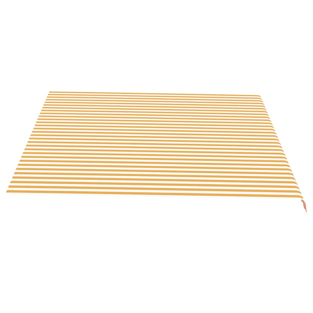 vidaXL nojumes maiņas jumts, dzeltens ar baltu, 4,5x3,5 m