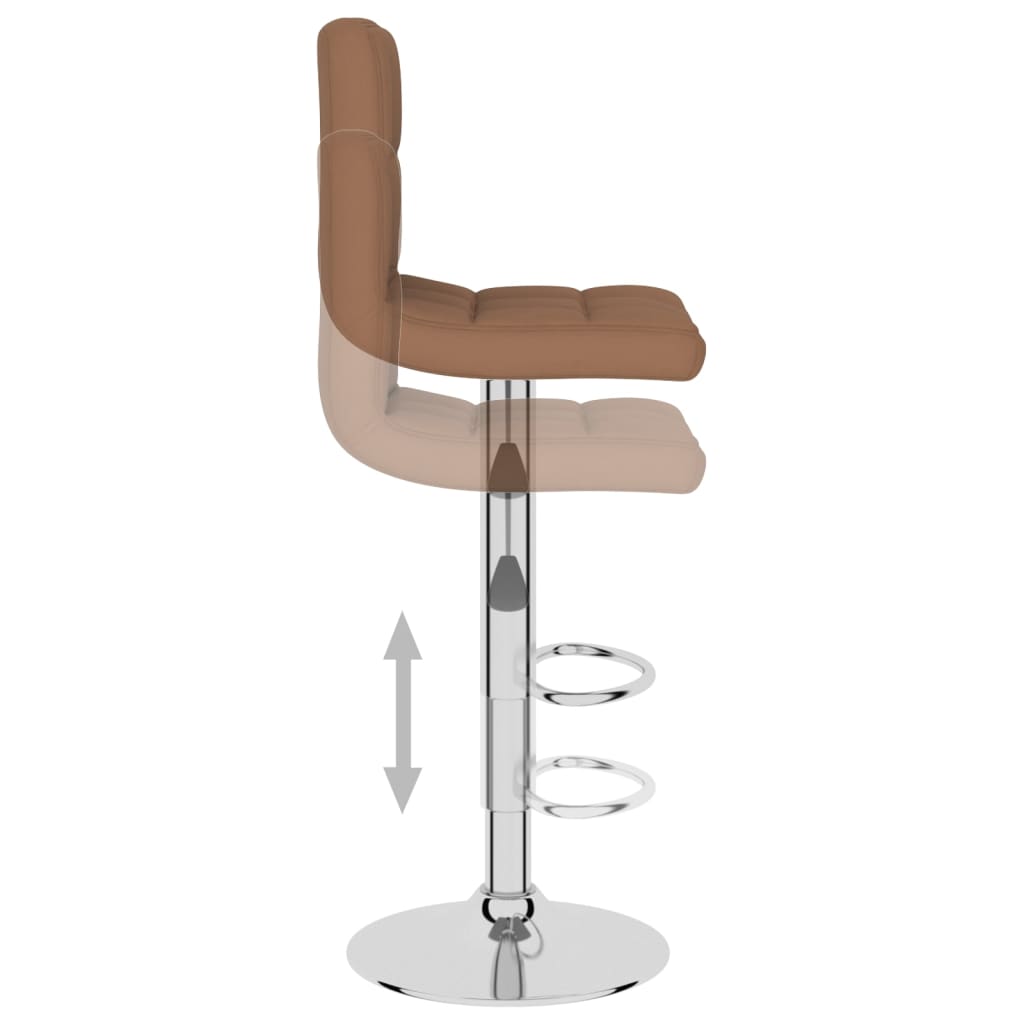 vidaXL bāra krēsls, brūns audums