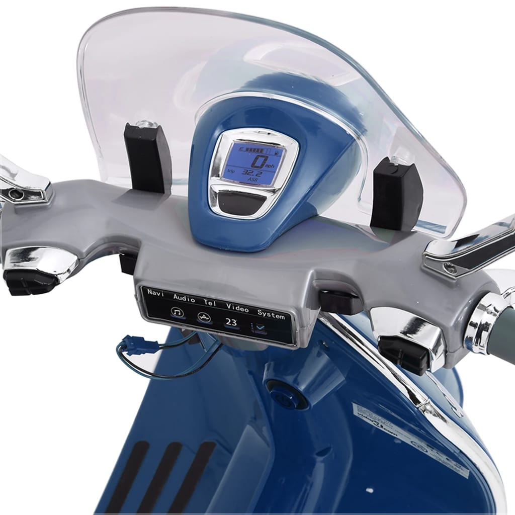vidaXL elektrisks bērnu motocikls Vespa GTS300, zils