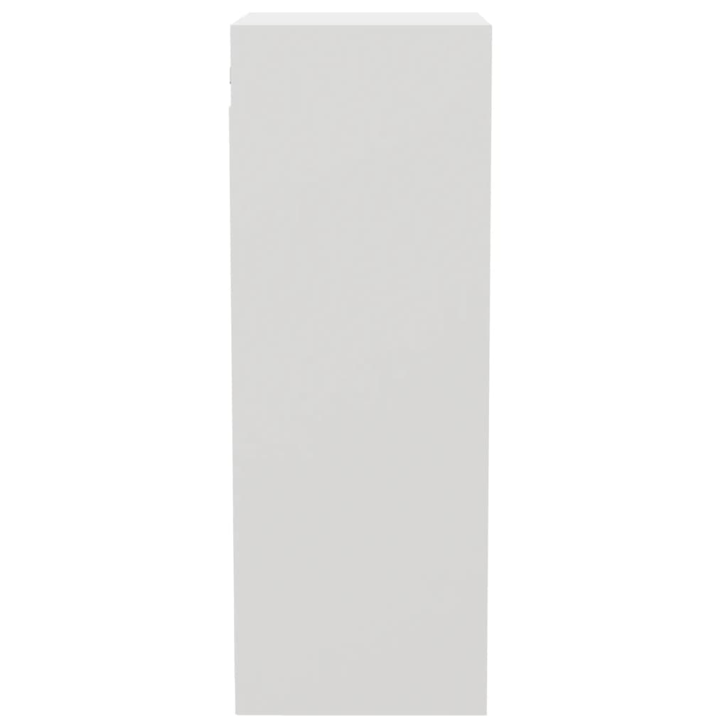 vidaXL sienas skapītis, balts, 34,5x32,5x90 cm, inženierijas koks