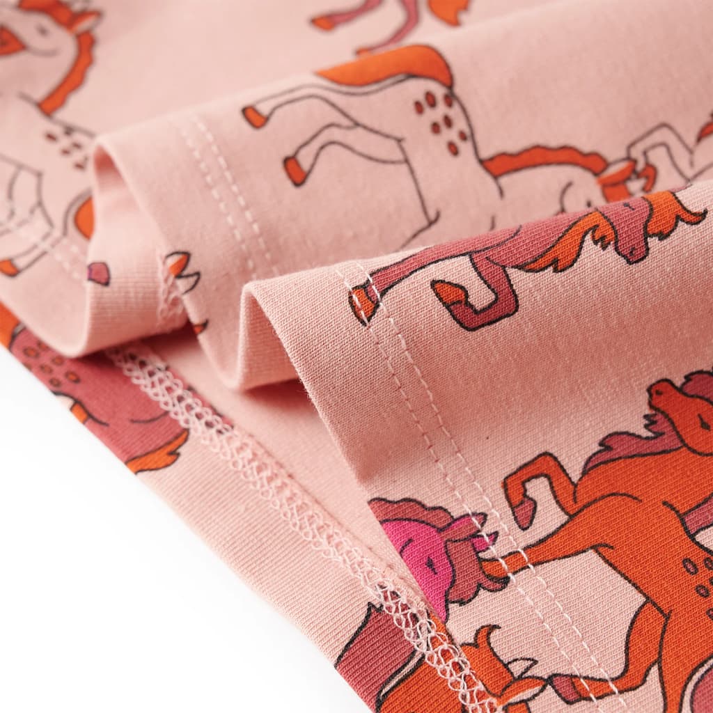 Bērnu pidžama ar garām piedurknēm, gaiši rozā, 104