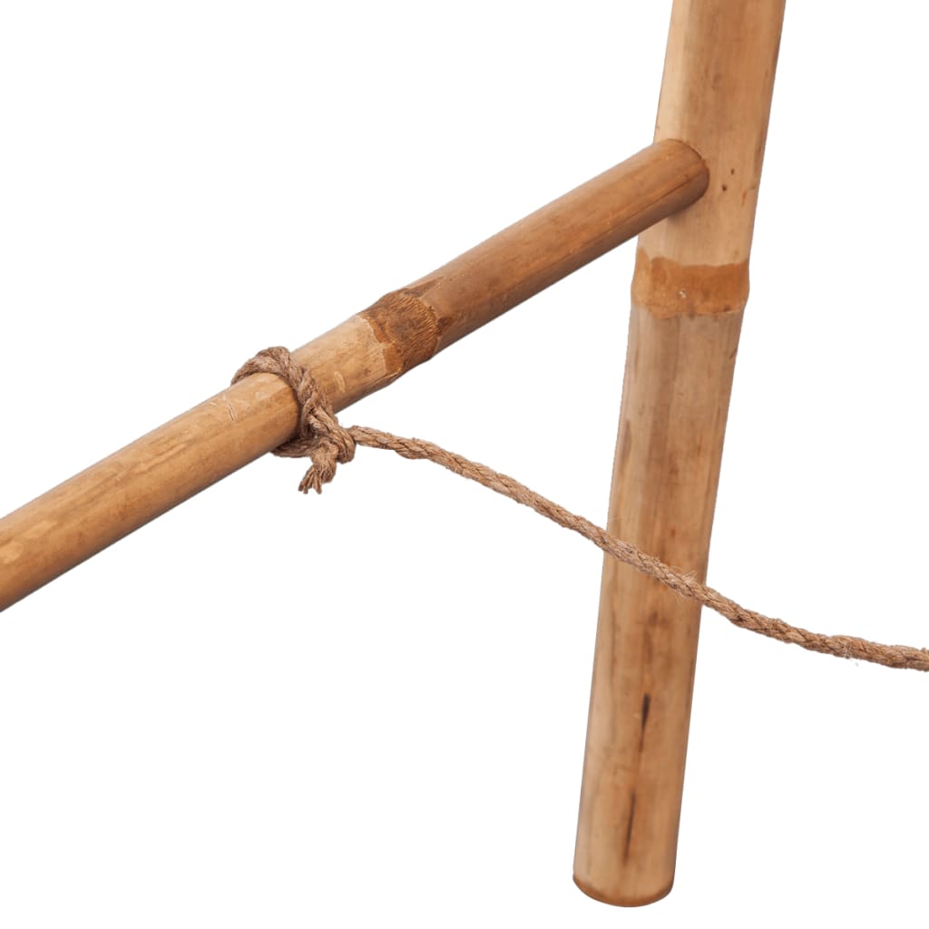 vidaXL dvieļu turētājs, 5 bambusa šķērskoki, divpusējs, 50x160 cm