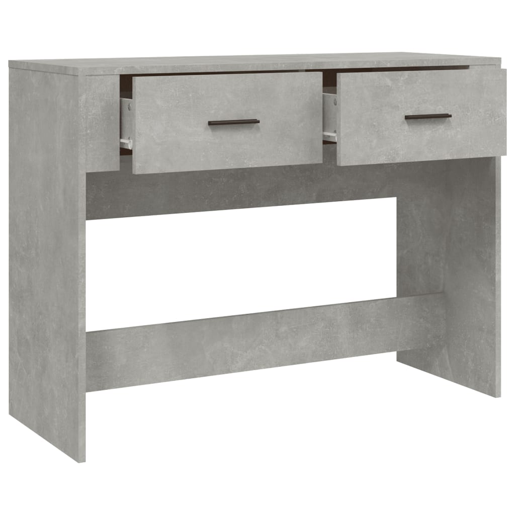 vidaXL kafijas galdiņš, betona pelēks, 100x39x75 cm