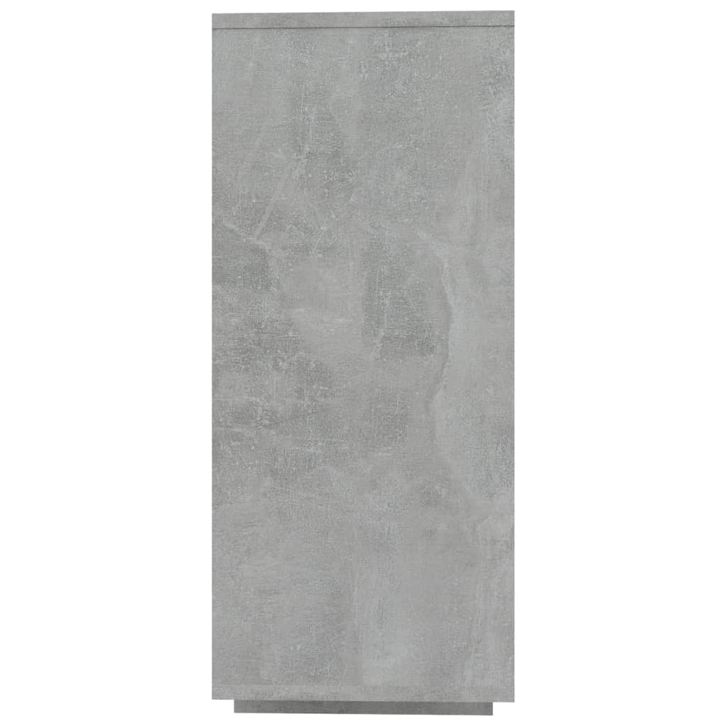vidaXL plaukts, betona pelēks, 120x30x75 cm, kokskaidu plāksne