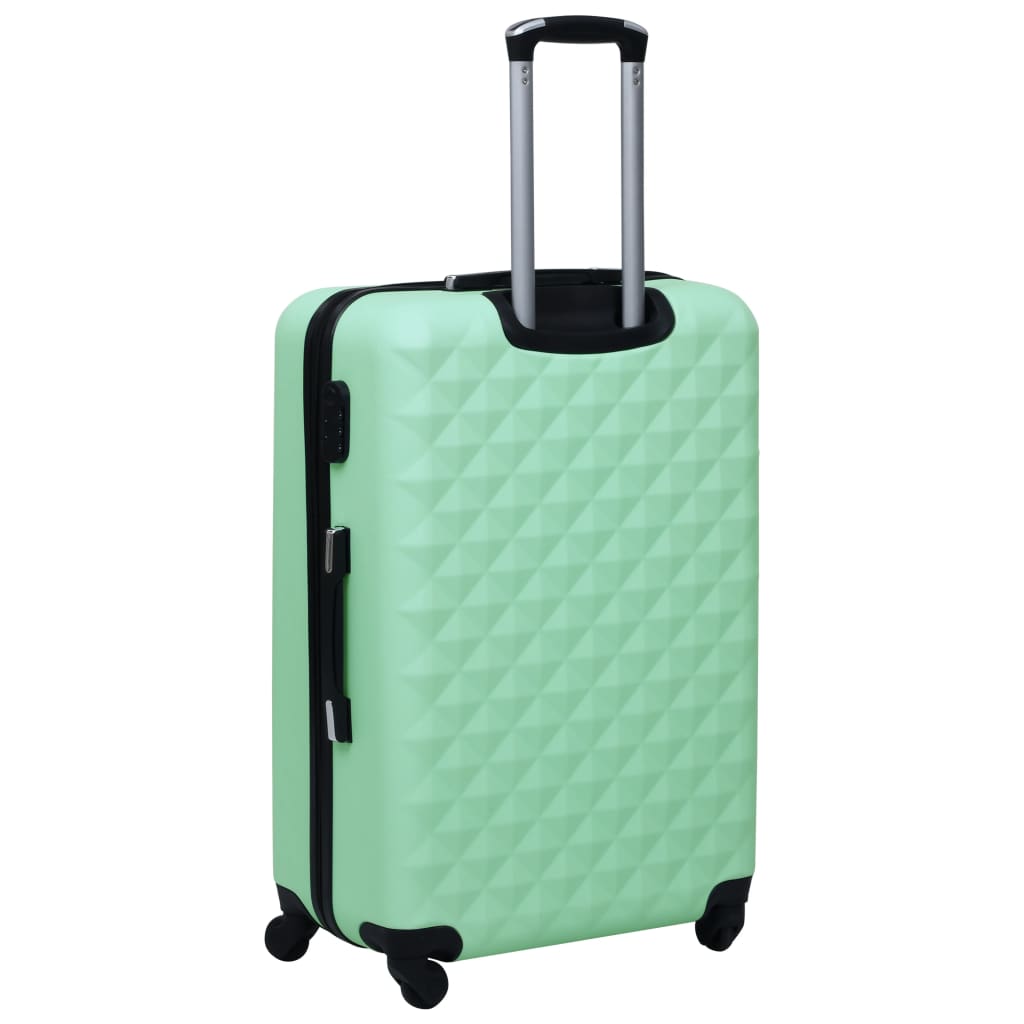 vidaXL cieto koferu komplekts, 3 gab., ABS, piparmētru zaļi