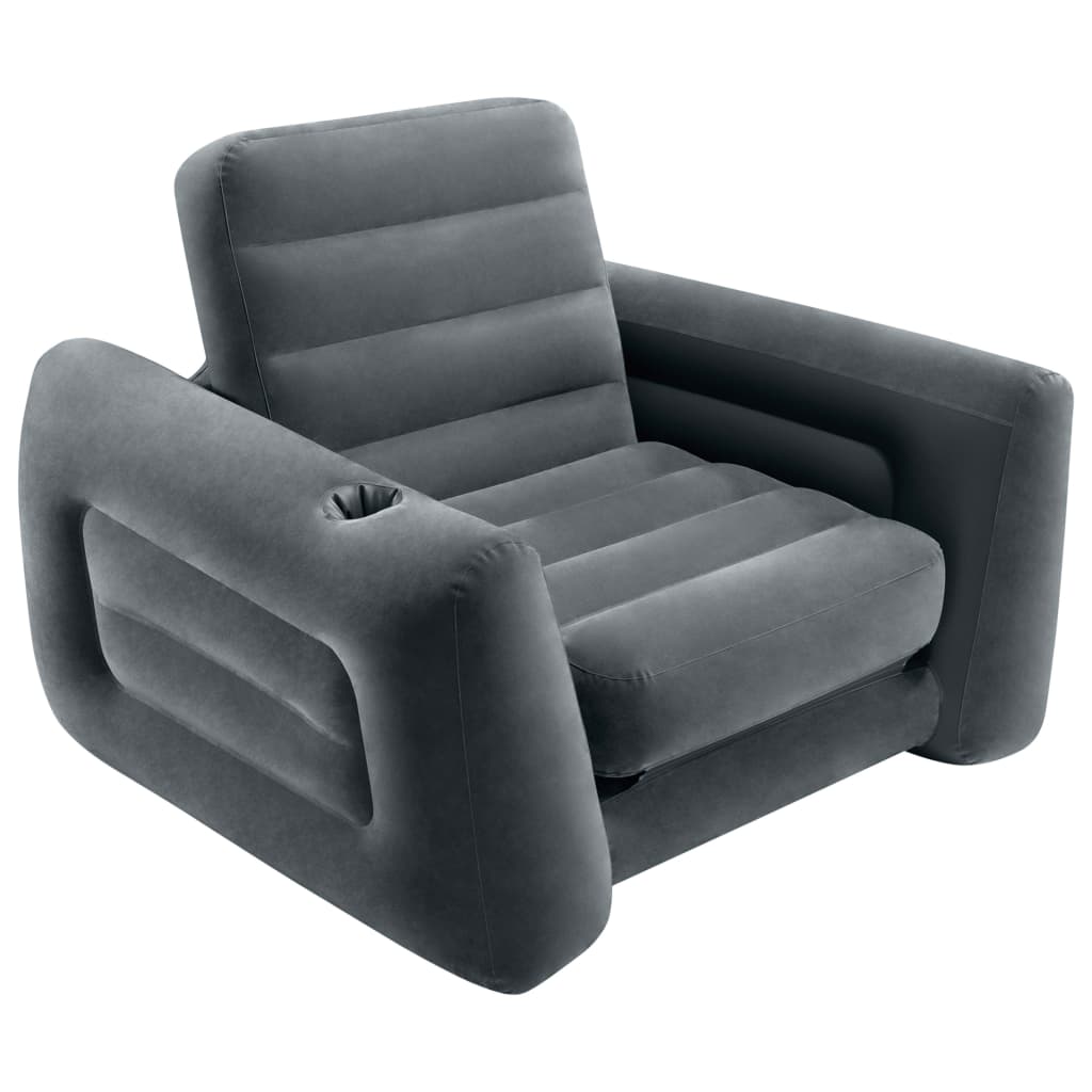 Intex izvelkams krēsls, 117x224x66 cm, tumši pelēks
