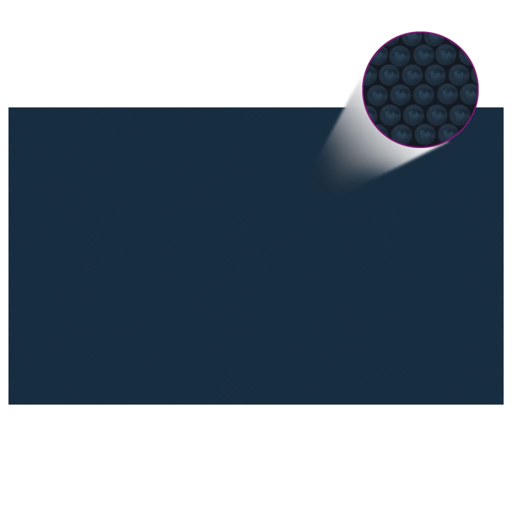 vidaXL baseina pārklājs, solārs, peldošs, 500x300 cm, melns, zils PE