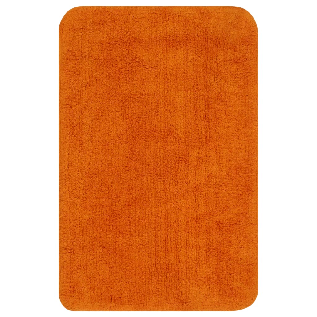vidaXL vannasistabas paklāji, 2 gab., oranžs audums