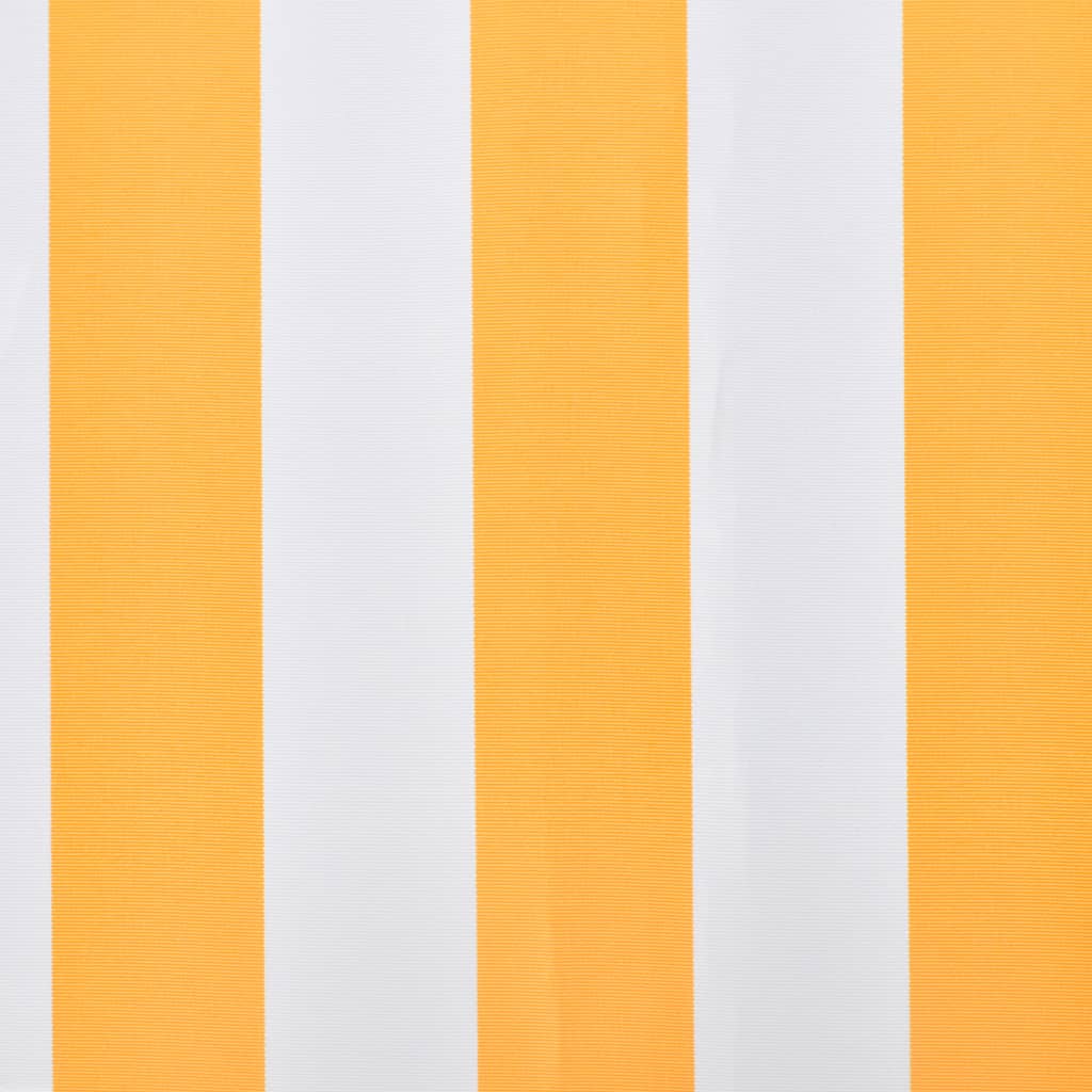 vidaXL markīzes jumts, oranžs ar baltu, 350x250 cm