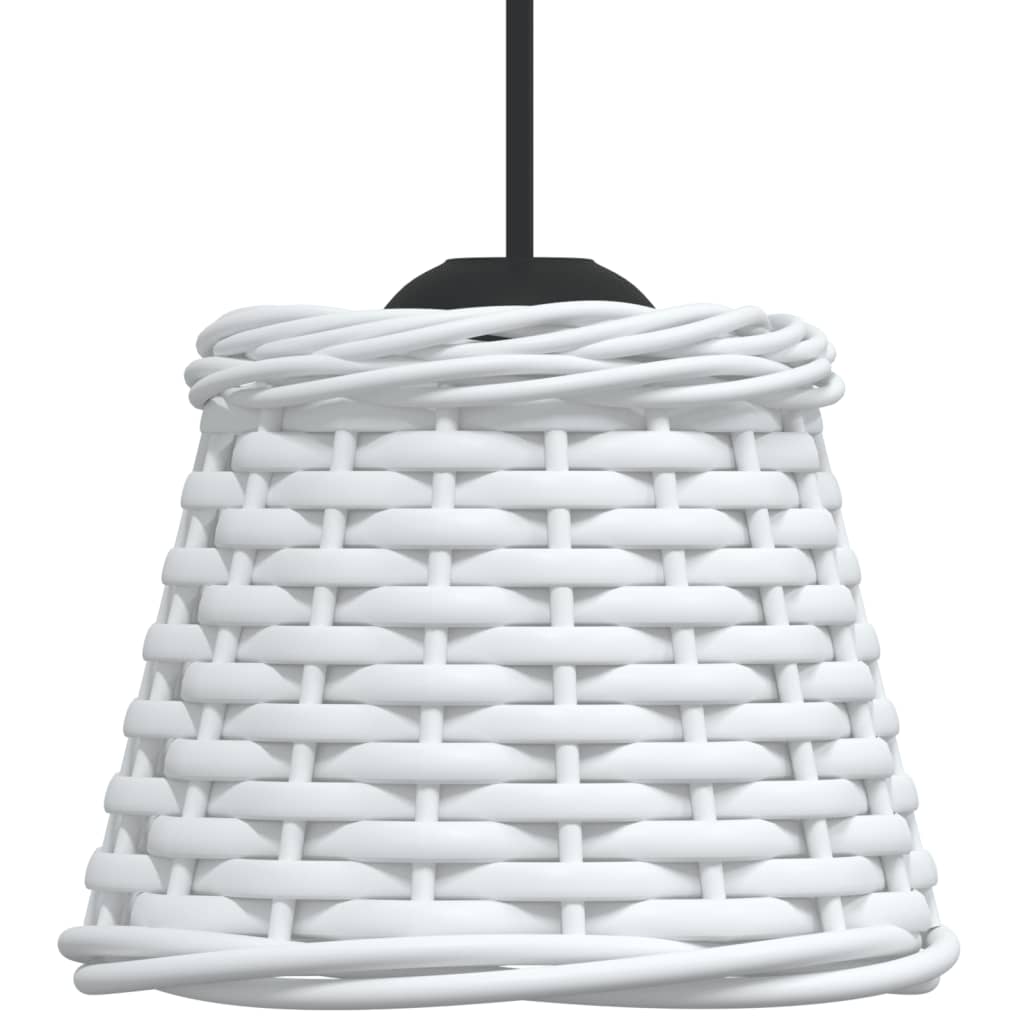 vidaXL griestu lampas abažūrs, balts, Ø15x12 cm, pīts
