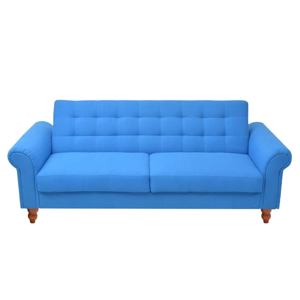 vidaXL dīvāns, zils audums
