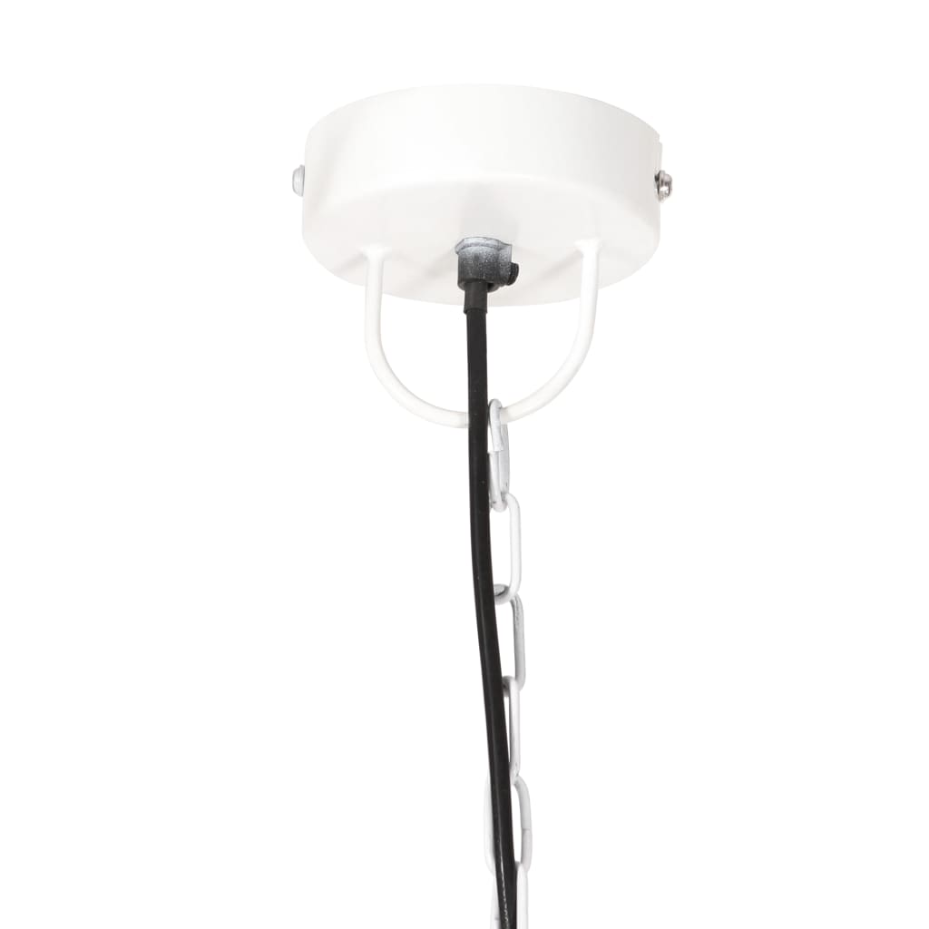 vidaXL griestu lampa, balta, apaļa, 25 W, 48 cm, E27