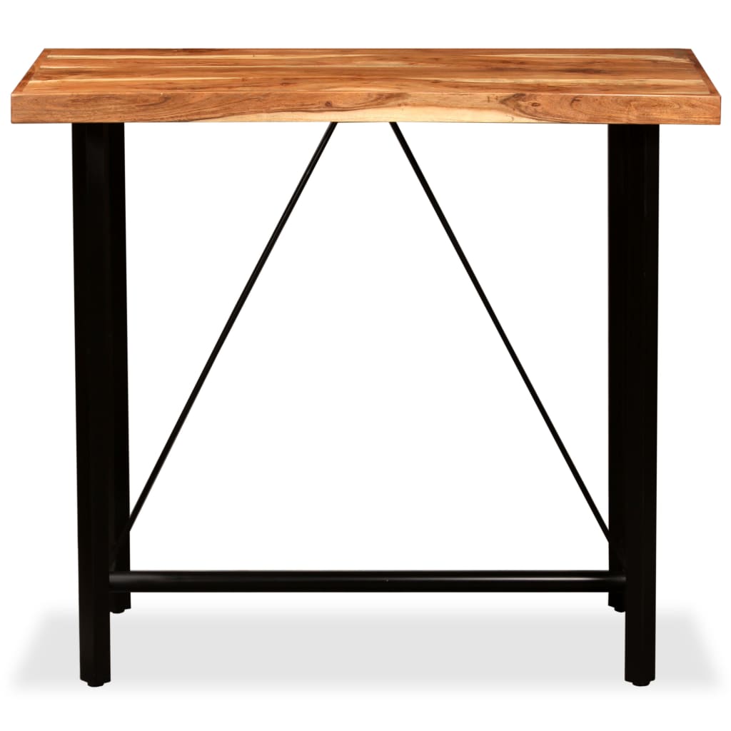 vidaXL bāra galds, 120x60x107 cm, akācijas masīvkoks