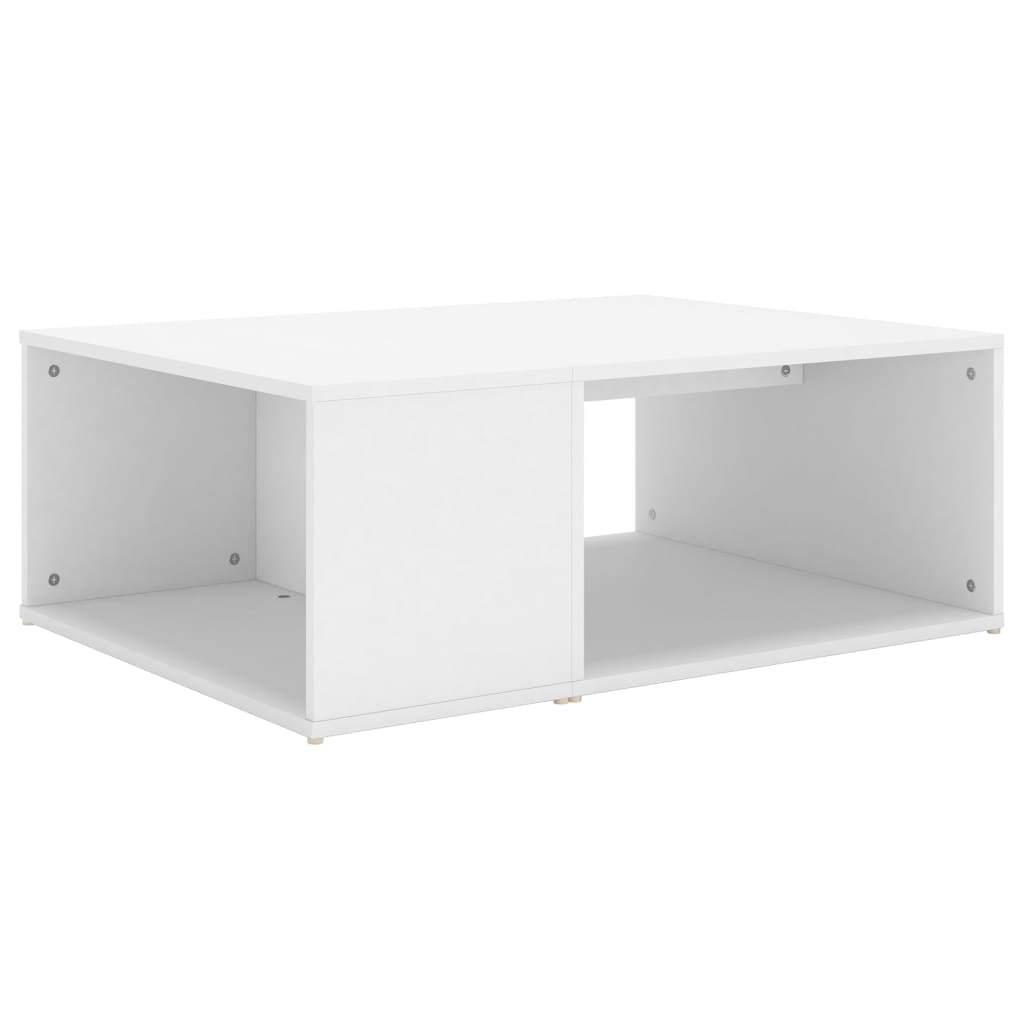 vidaXL kafijas galdiņš, balts, 90x67x33 cm , skaidu plāksne
