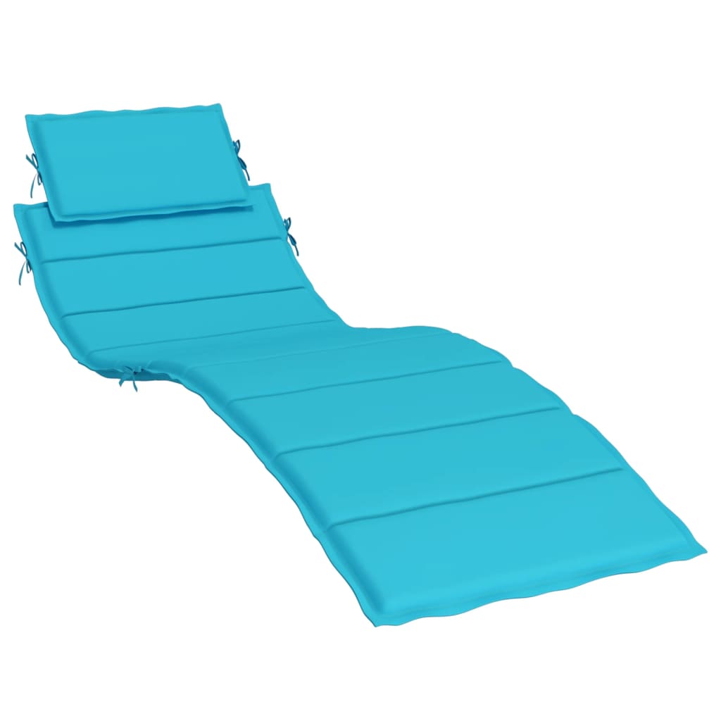 vidaXL sauļošanās krēsla matracis, tirkīzzils audums