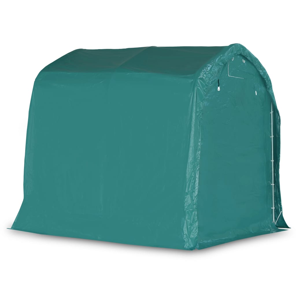 vidaXL garāžas telts, PVC, 2,4x2,4 m, zaļa