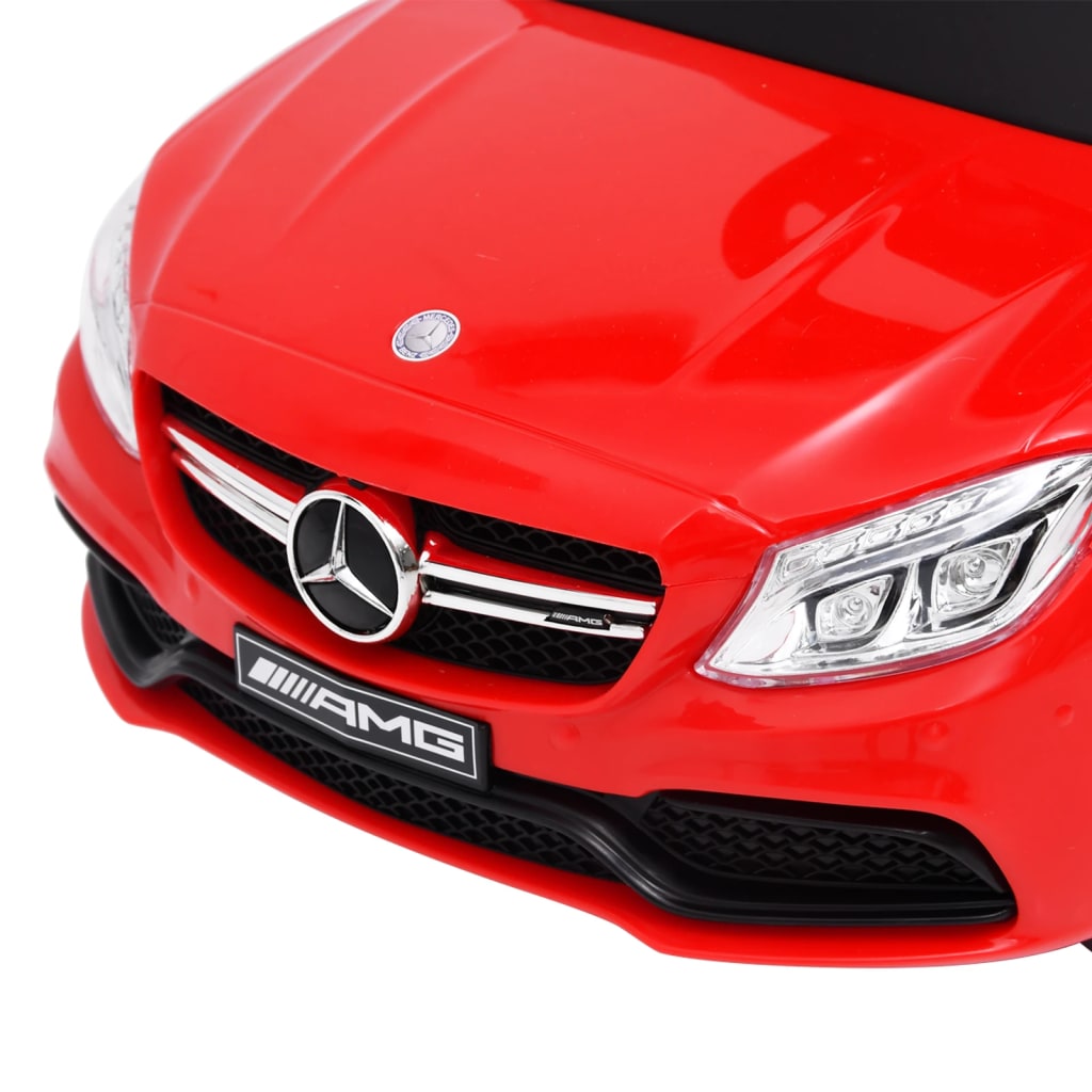 vidaXL stumjams rotaļu auto, Mercedes-Benz C63, sarkans