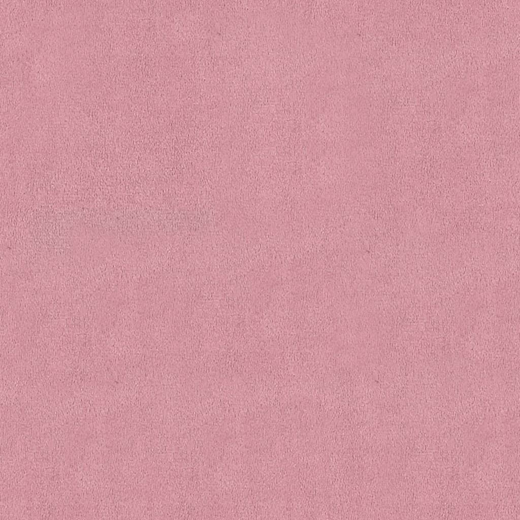 vidaXL sols, 110x40x49 cm, rozā samts