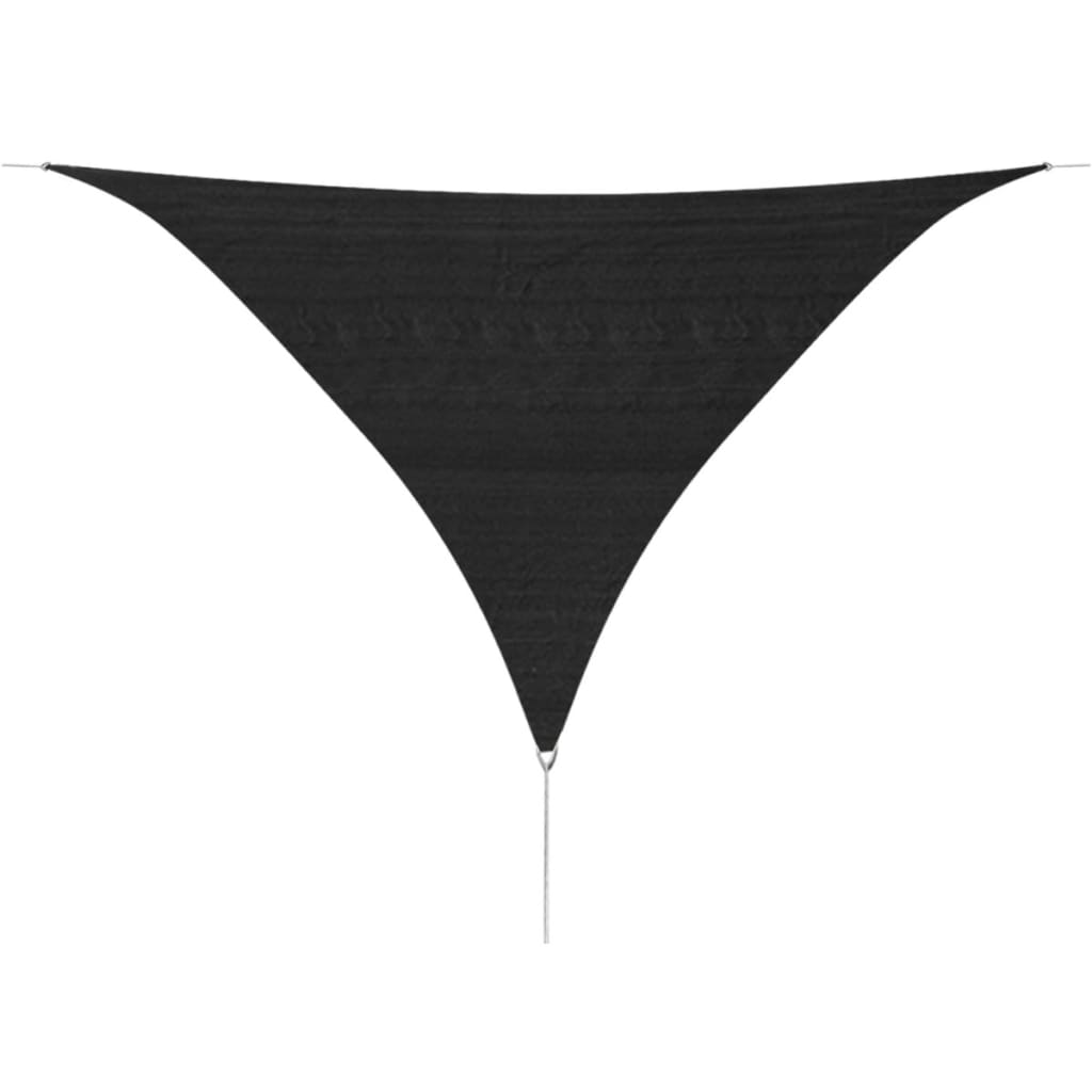 vidaXL HDPE saulessargs, 3,6x3,6x3,6 m, antracīta, trijstūra formas