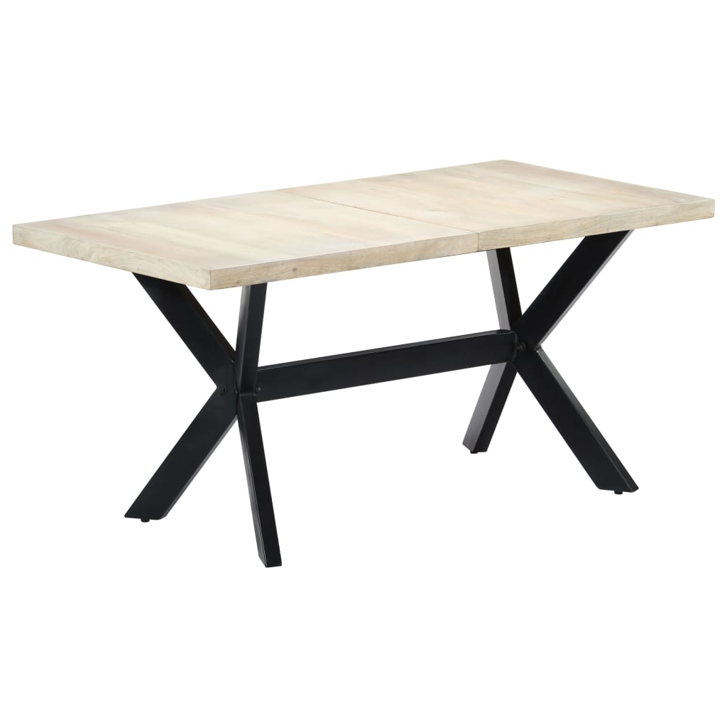 vidaXL virtuves galds, 160x80x75 cm, mango masīvkoks