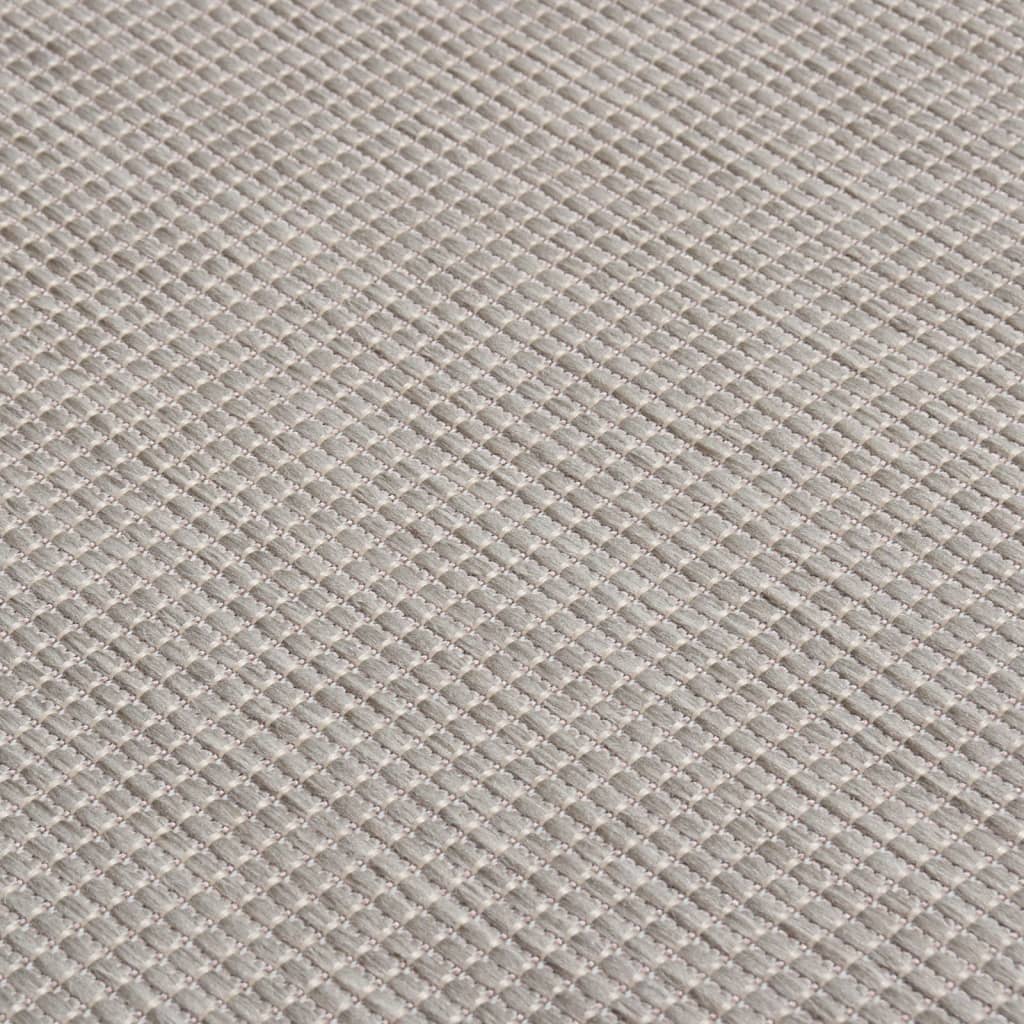 vidaXL āra paklājs, 80x150 cm, pelēkbrūns