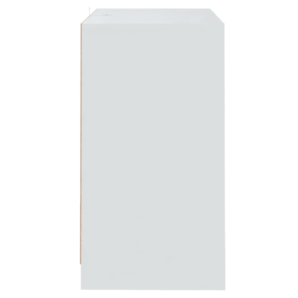 vidaXL kumodes, 2 gab., baltas, 70x41x75 cm, skaidu plāksne