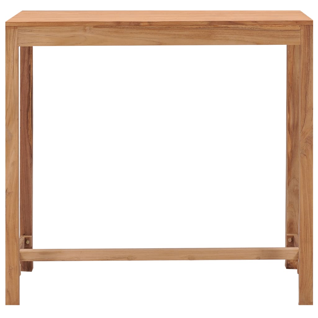 vidaXL dārza bāra galds, 110x60x105 cm, masīvs tīkkoks