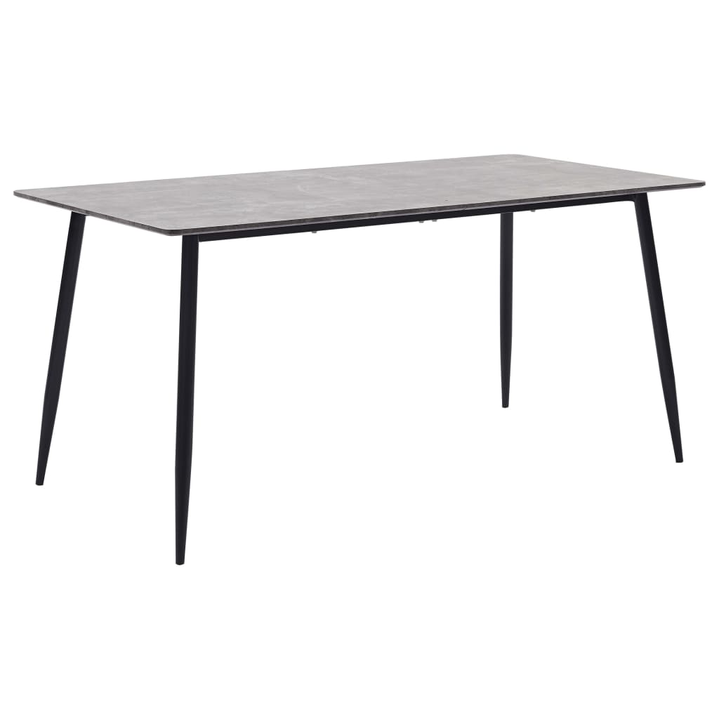 vidaXL virtuves galds, pelēks, 140x70x75 cm, MDF