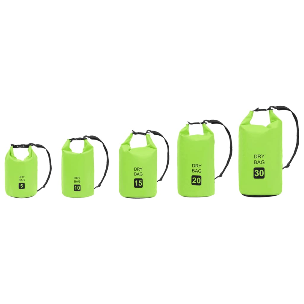 vidaXL ūdens soma, zaļa, 20 L, PVC
