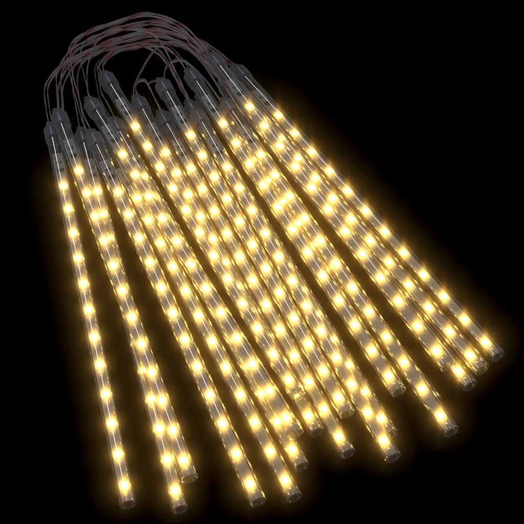 vidaXL meteoru lampiņas, 20 gab., 30 cm, 480 LED, silti baltas