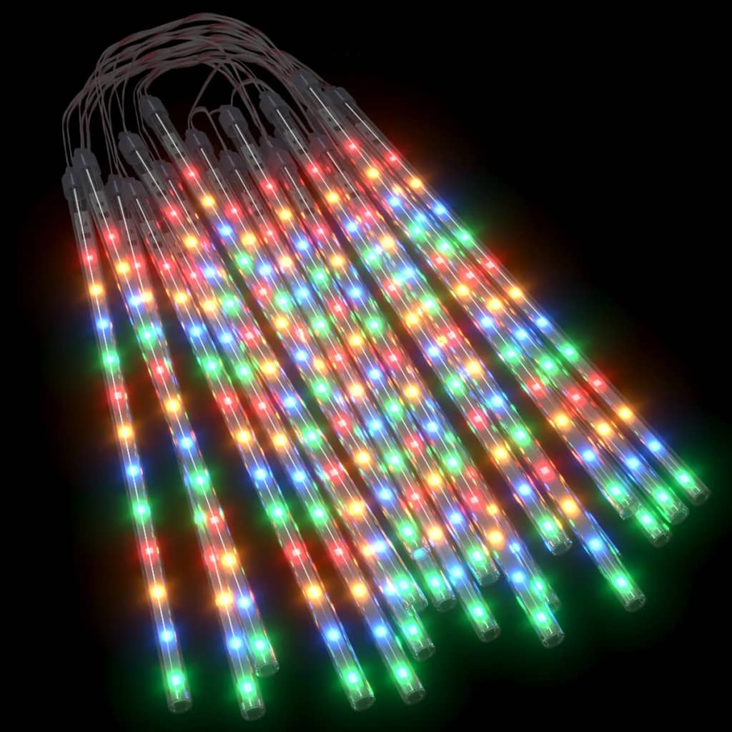 vidaXL meteoru lampiņas, 20 gab., 30 cm, 480 LED, krāsainas