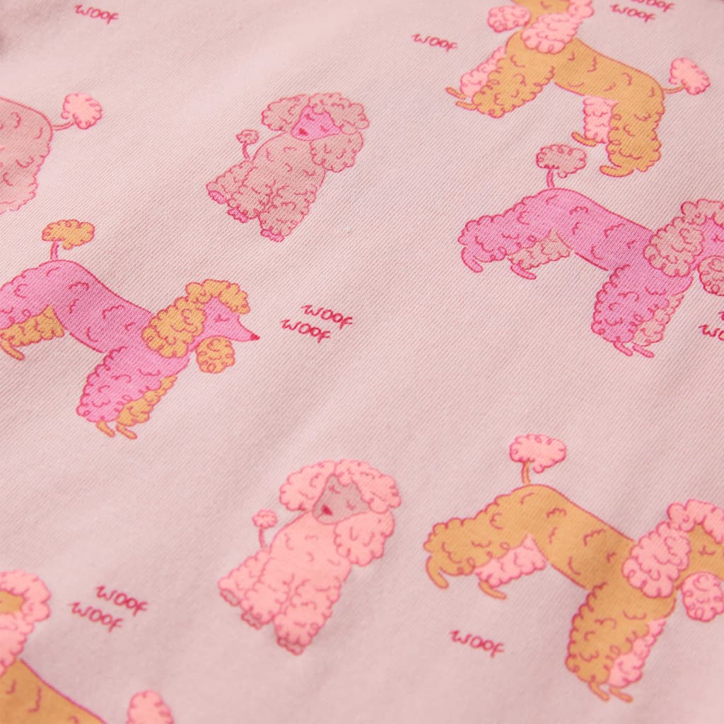 Bērnu pidžama ar īsām piedurknēm, gaiši rozā, 92