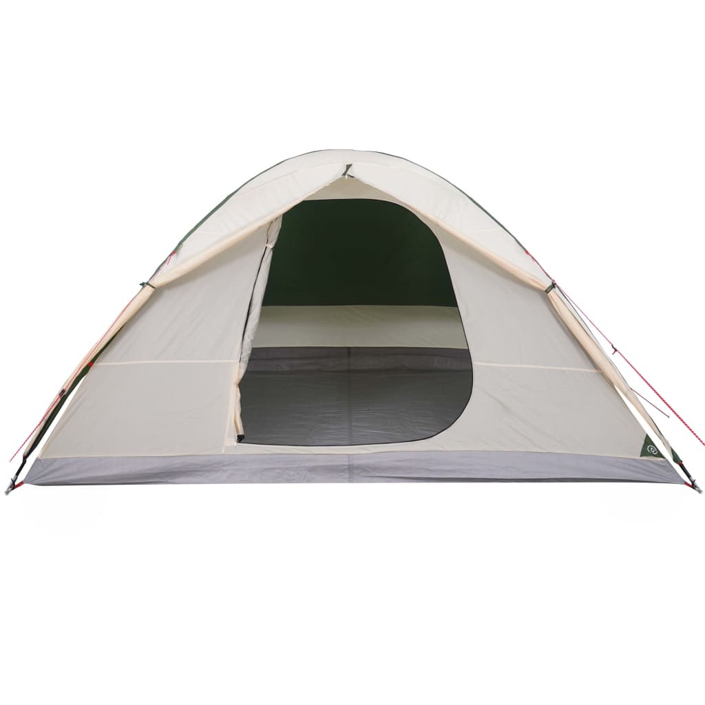 vidaXL kempinga telts 6 personām, zaļa, ūdensnecaurlaidīga