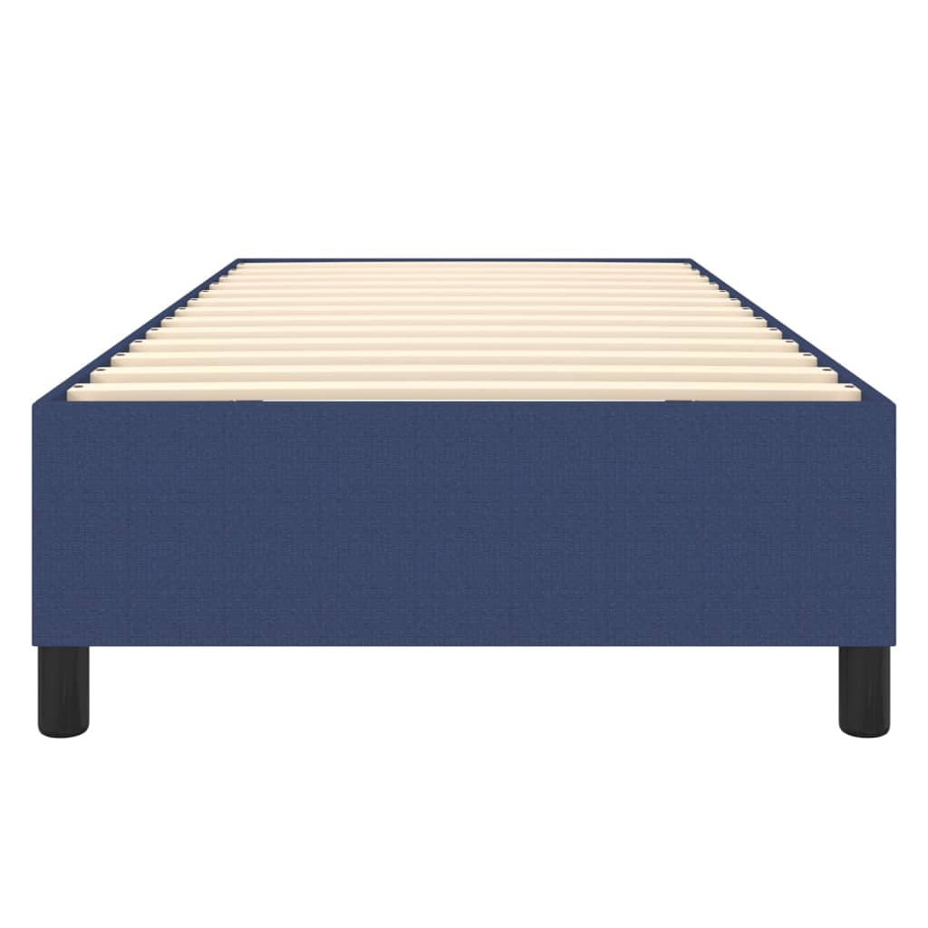 vidaXL gultas rāmis, zils, 90x190 cm, audums