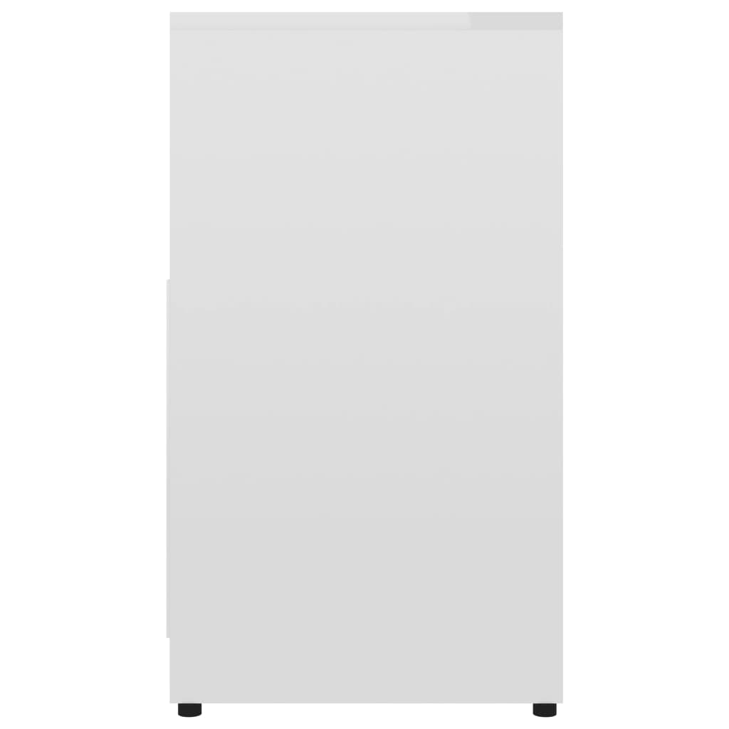 vidaXL vannasistabas skapītis, spīdīgi balts, 60x33x61 cm